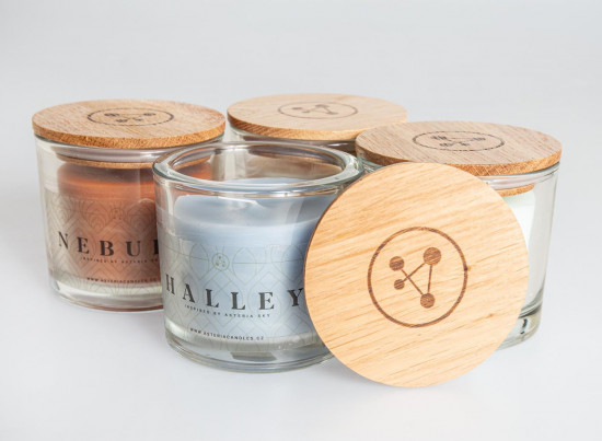 Aromatická svíčka, Asteria Candles Halley, hoření až 40 hod-23018