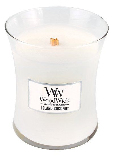 Aromatická svíčka váza, WoodWick Island Coconut, hoření až 65 hod-502