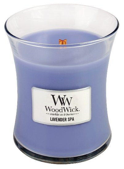Aromatická svíčka váza, WoodWick Lavender Spa, hoření až 65 hod-158