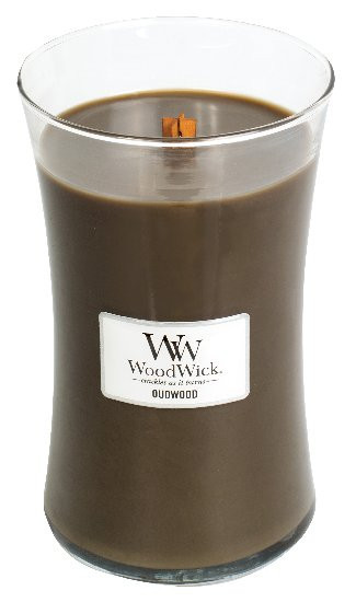 Aromatická svíčka váza, WoodWick Oudwood, hoření až 120 hod-62