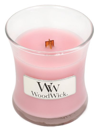 Aromatická svíčka váza, WoodWick Rose, hoření až 30 hod