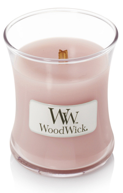 Aromatická svíčka váza, WoodWick Rosewood, hoření až 30 hod