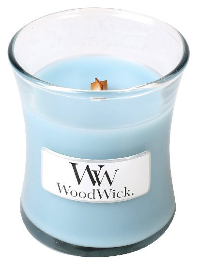 Aromatická svíčka váza, WoodWick Sea Salt & Cotton, hoření až 30 hod