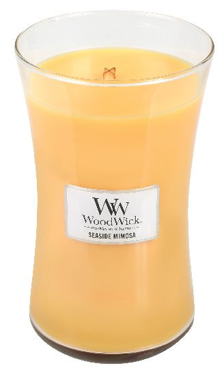 Aromatická svíčka váza, WoodWick Seaside Mimosa, hoření až 120 hod