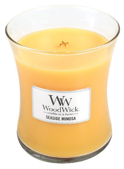 Aromatická svíčka váza, WoodWick Seaside Mimosa, hoření až 65 hod-1030