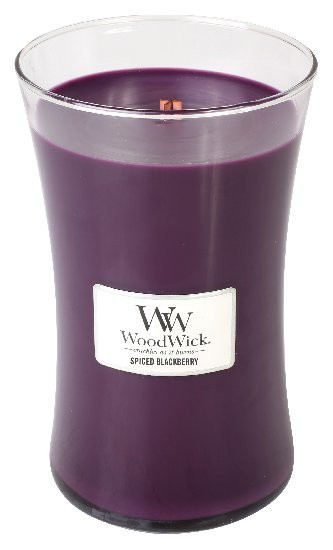 Aromatická svíčka váza, WoodWick Spiced Blackberry, hoření až 120 hod