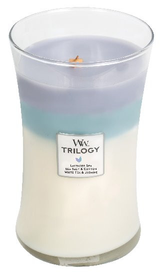 Aromatická svíčka váza, WoodWick Trilogy Calming Retreat, hoření až 120 hod-480