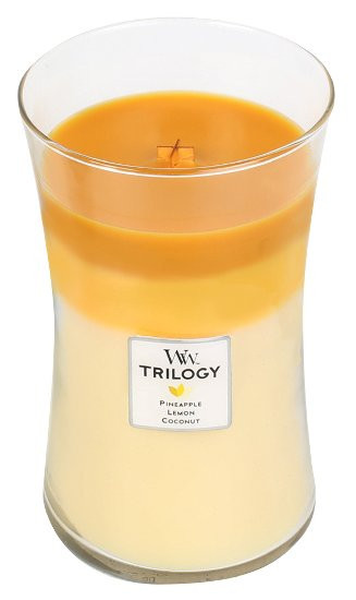 Aromatická svíčka váza, WoodWick Trilogy Fruits of Summer, hoření až 120 hod-410