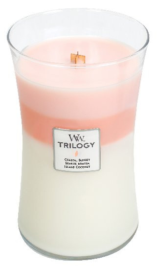 Aromatická svíčka váza, WoodWick Trilogy Island Getaway, hoření až 120 hod-1069