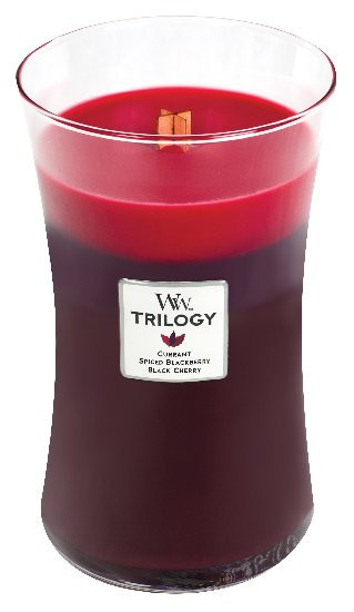 Aromatická svíčka váza, WoodWick Trilogy Sun Ripened Berries, hoření až 120 hod-108