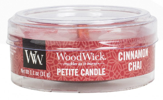 Aromatická svíčka, WoodWick Petite Cinnamon Chai, hoření až 8 hod-290
