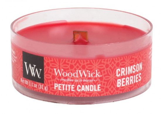 Aromatická svíčka, WoodWick Petite Crimson Berries, hoření až 8 hod-179