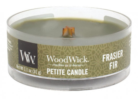 Aromatická svíčka, WoodWick Petite Frasier Fir, hoření až 8 hod-1197