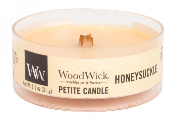 Aromatická svíčka, WoodWick Petite Honeysuckle, hoření až 8 hod
