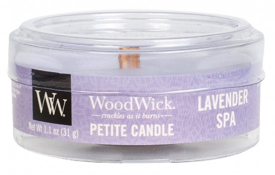 Aromatická svíčka, WoodWick Petite Lavender Spa, hoření až 8 hod-1012