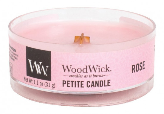 Aromatická svíčka, WoodWick Petite Rose, hoření až 8 hod-518
