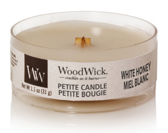Aromatická svíčka, WoodWick Petite White Honey, hoření až 8 hod-129