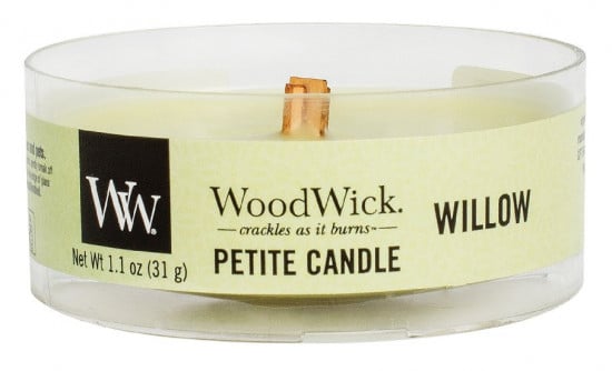 Aromatická svíčka, WoodWick Petite Willow, hoření až 8 hod