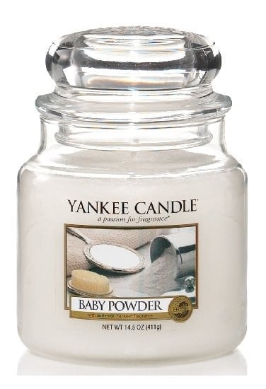 Aromatická svíčka, Yankee Candle Baby Powder, hoření až 75 hod-537