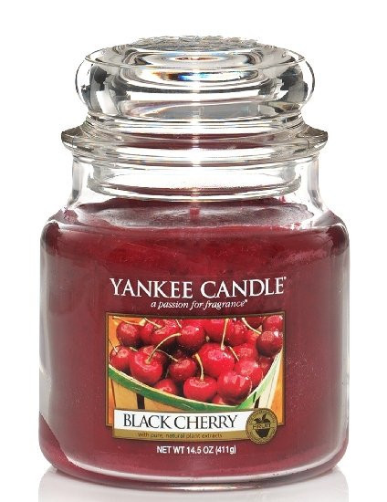 Aromatická svíčka, Yankee Candle Black Cherry, hoření až 75 hod-140