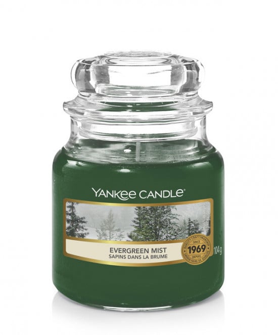 Aromatická svíčka, Yankee Candle Evergreen Mist, hoření až 30 hod-4867