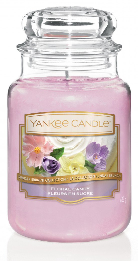 Aromatická svíčka, Yankee Candle Floral Candy, hoření až 150 hod