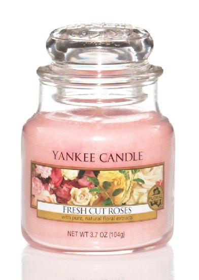 Aromatická svíčka, Yankee Candle Fresh Cut Roses, hoření až 30 hod