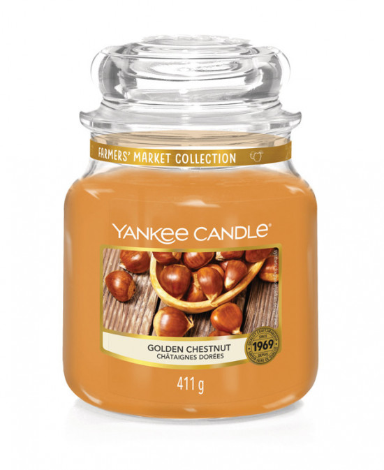 Aromatická svíčka, Yankee Candle Golden Chestnut, hoření až 75 hod-984