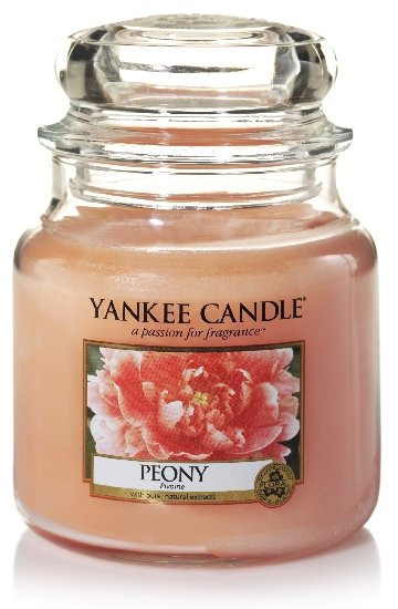 Aromatická svíčka, Yankee Candle Peony, hoření až 75 hod