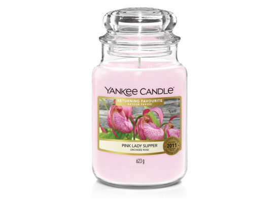 Aromatická svíčka, Yankee Candle Pink Lady Slipper, hoření až 150 hod
