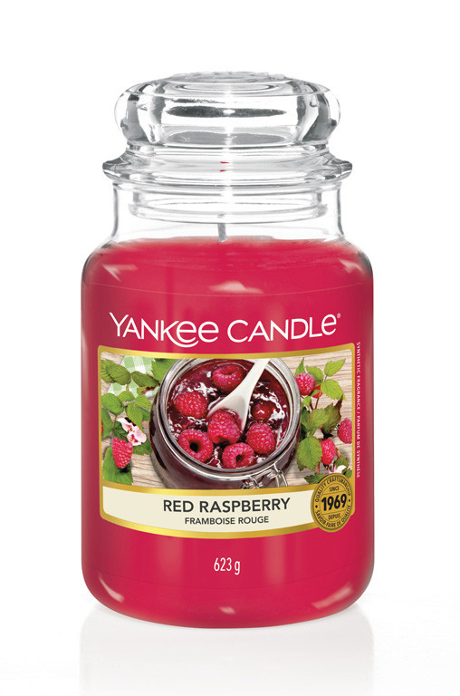 Aromatická svíčka, Yankee Candle Red Raspberry, hoření až 150 hod-4797