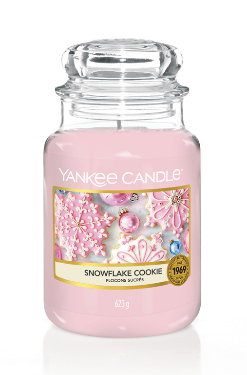 Aromatická svíčka, Yankee Candle Snowflake Cookie, hoření až 150 hod