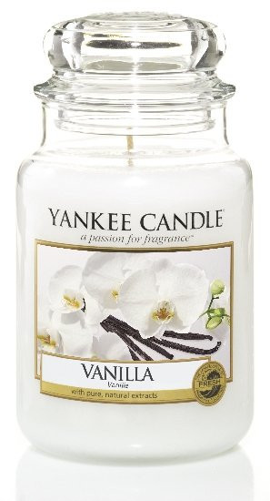 Aromatická svíčka, Yankee Candle Vanilla, hoření až 150 hod