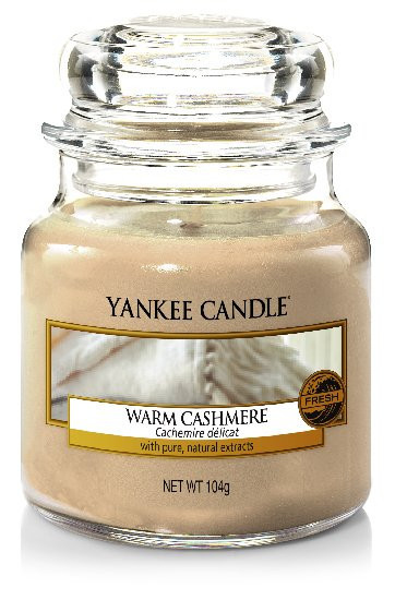 Aromatická svíčka, Yankee Candle Warm Cashmere, hoření až 30 hod