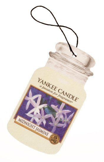Aromatická visačka do auta, Yankee Candle Midnight Jasmine, papírová, provonění až 4 týdny-1184