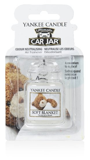 Aromatická visačka do auta, Yankee Candle Soft Blanket, gelová, provonění až 4 týdny-253