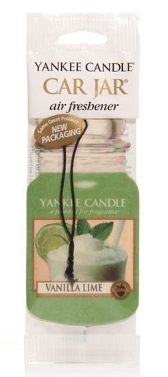 Aromatická visačka do auta, Yankee Candle Vanilla Lime, papírová, provonění až 4 týdny-79