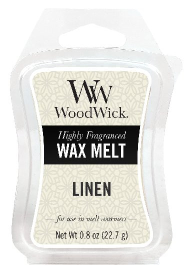 Aromatický vosk, WoodWick Linen, provonění minimálně 8 hod-470