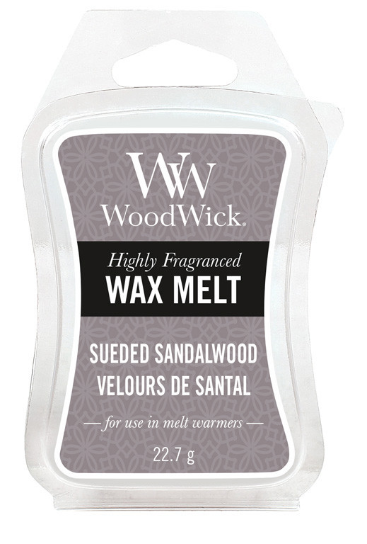 Aromatický vosk, WoodWick Sueded Sandalwood, provonění minimálně 8 hod-1267