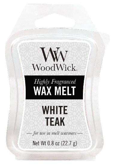 Aromatický vosk, WoodWick White Teak, provonění minimálně 8 hod-115