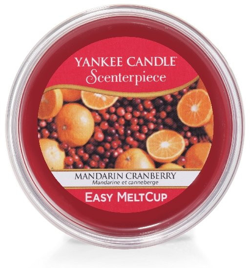 Aromatický vosk, Yankee Candle Scenterpiece Mandarin Cranberry, provonění okolo 24 hod