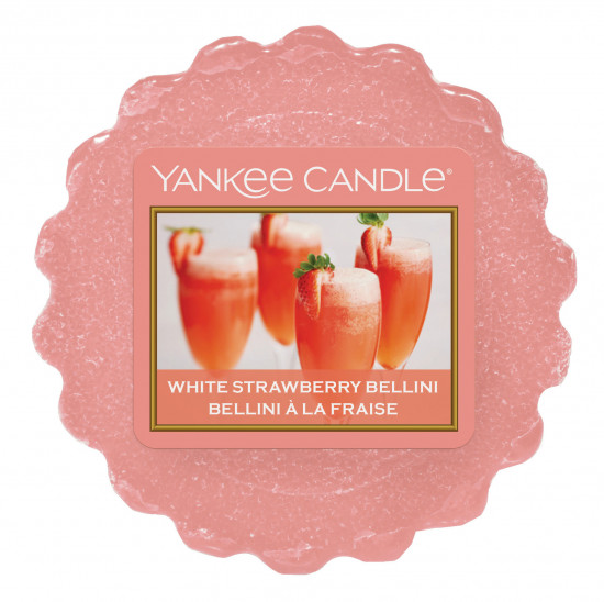 Aromatický vosk, Yankee Candle White Strawberry Bellini, provonění až 8 hod-494