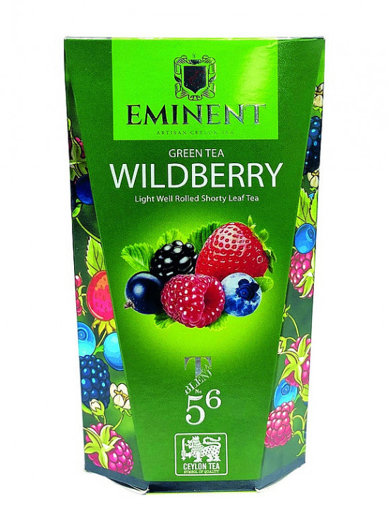 Aromatizovaný zelený čaj, Eminent Wildberry, sypaný, 100 g