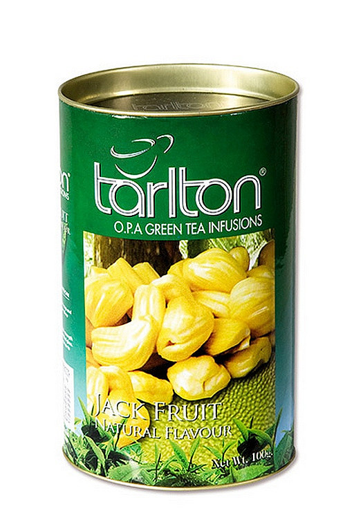 Aromatizovaný zelený čaj, Tarlton Green Jack Fruit, plechová dóza, sypaný, 100 g