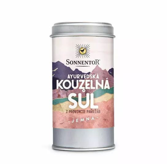 Ayurvédská kouzelná sůl jemná, Sonnentor, dózička, 120 g