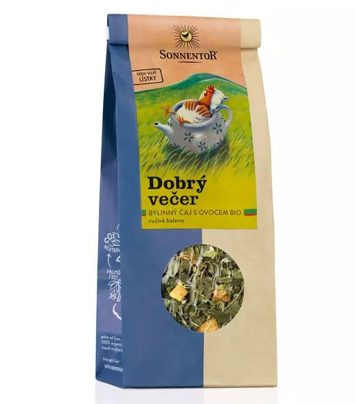BIO bylinný čaj s ovocem, Sonnentor Dobrý večer, sypaný, 50 g