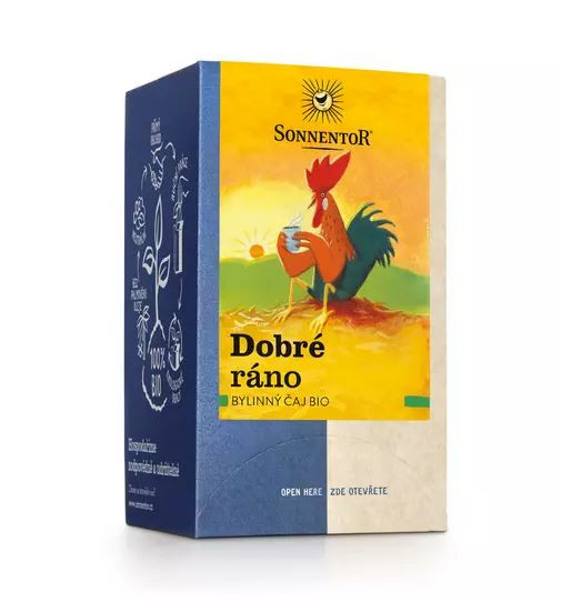 BIO bylinný čaj, Sonnentor Dobré ráno, porcovaný, 18 sáčků