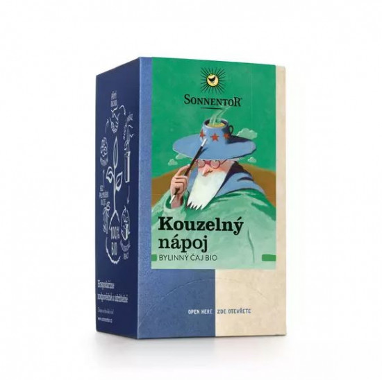 BIO bylinný čaj, Sonnentor Kouzelný nápoj, porcovaný, 18 sáčků