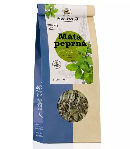 BIO bylinný čaj, Sonnentor Máta peprná, Mentha piperita, sypaný, 50 g