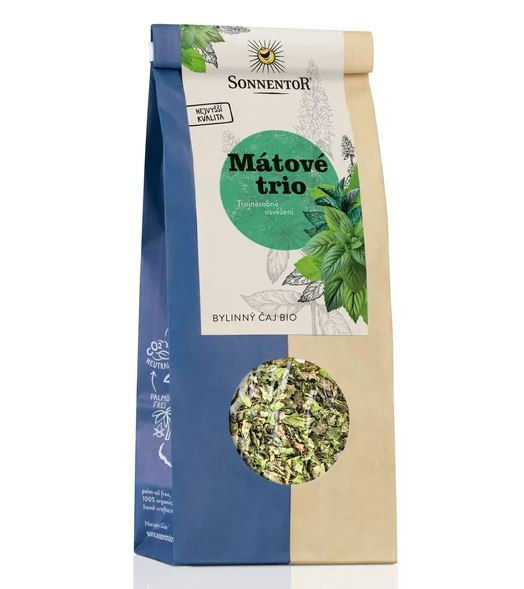 BIO bylinný čaj, Sonnentor Mátové trio, sypaný, 50 g